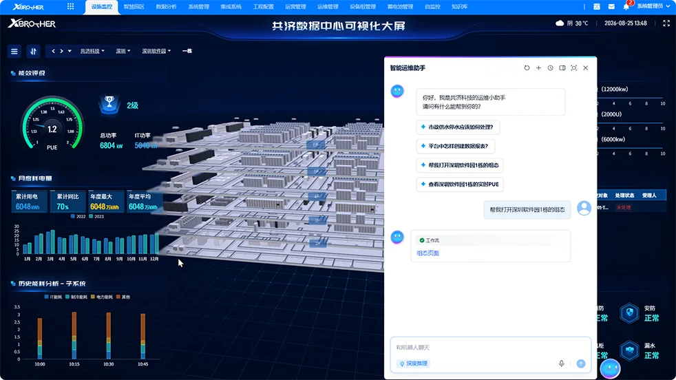 可对话的AI运维助手产品界面